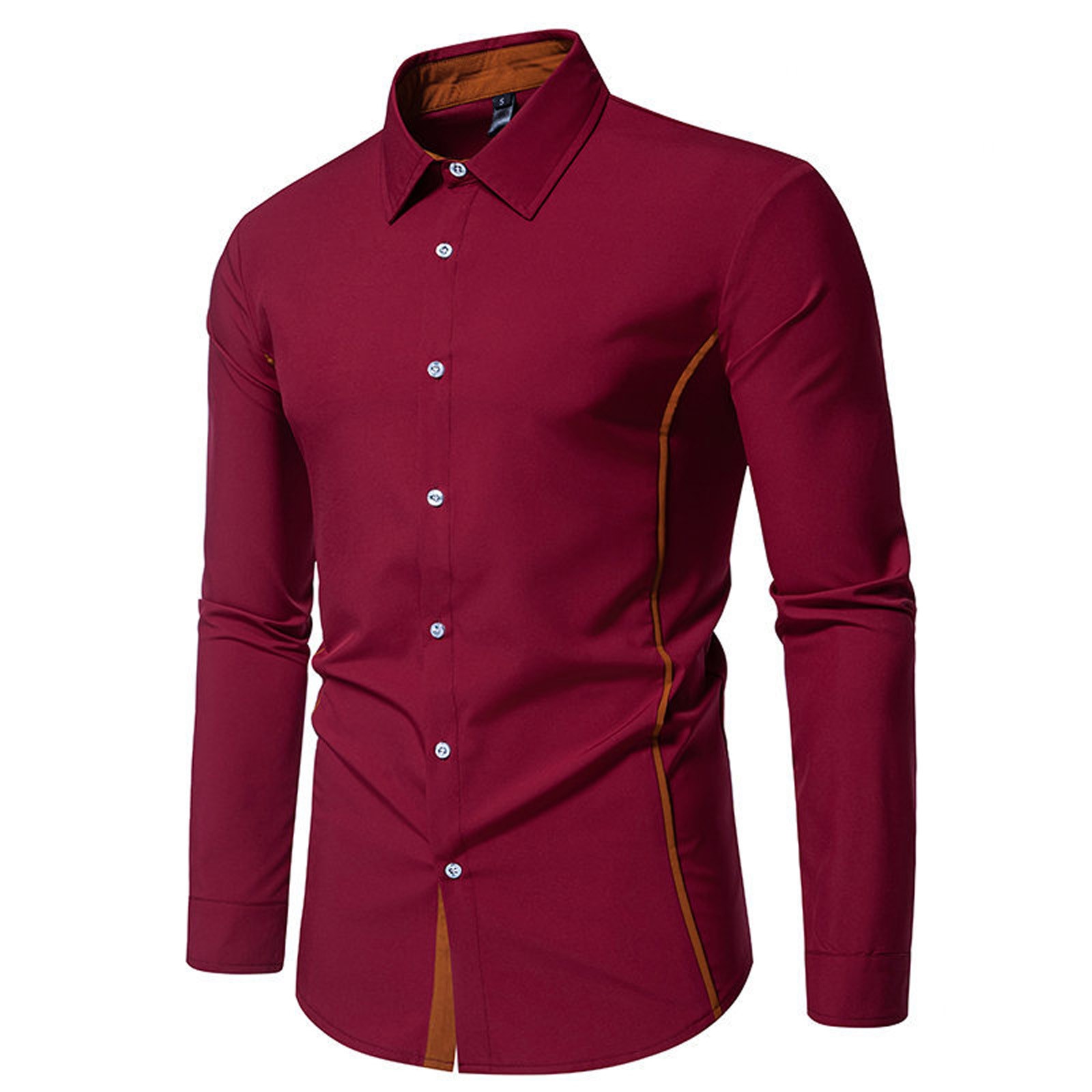 thumbnail image 2 of 2025 Camisa informal de manga larga para hombre: material resistente, versátil para el trabajo o las vacaciones, 2 of 4
